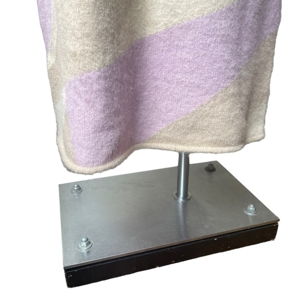 & Other Stories Intarsia Alpaca Wool Knit Midi Dress in Beige/Pink - Picture 6 of 10